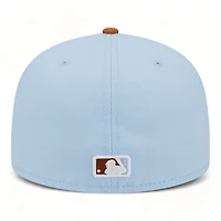 Oakland Athletics Pastel Blue and Tan Two Tone Gray UV New Era 59FIFTY Fitted Hat