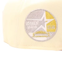 Houston Astros Cream and Red FHM Latin Artists 2.5 35th Anniversary Side Patch Gray UV New Era 59Fifty Fitted Hat
