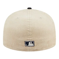 Houston Astros Off White Cord Classic New Era 59FIFTY Fitted Hat