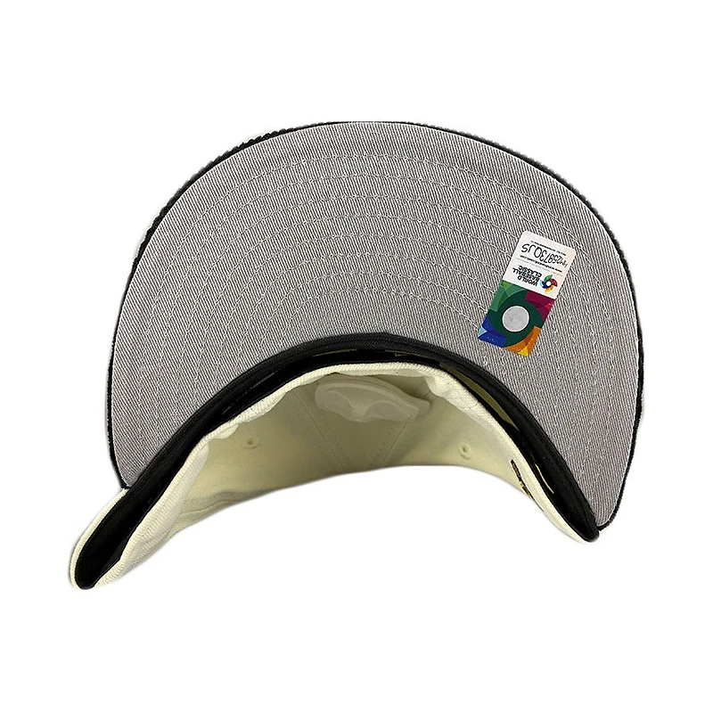 Kids Mexico Chrome Black Corduroy Brim WBC Flag Side Patch Gray UV 59FIFTY Fitted Hat
