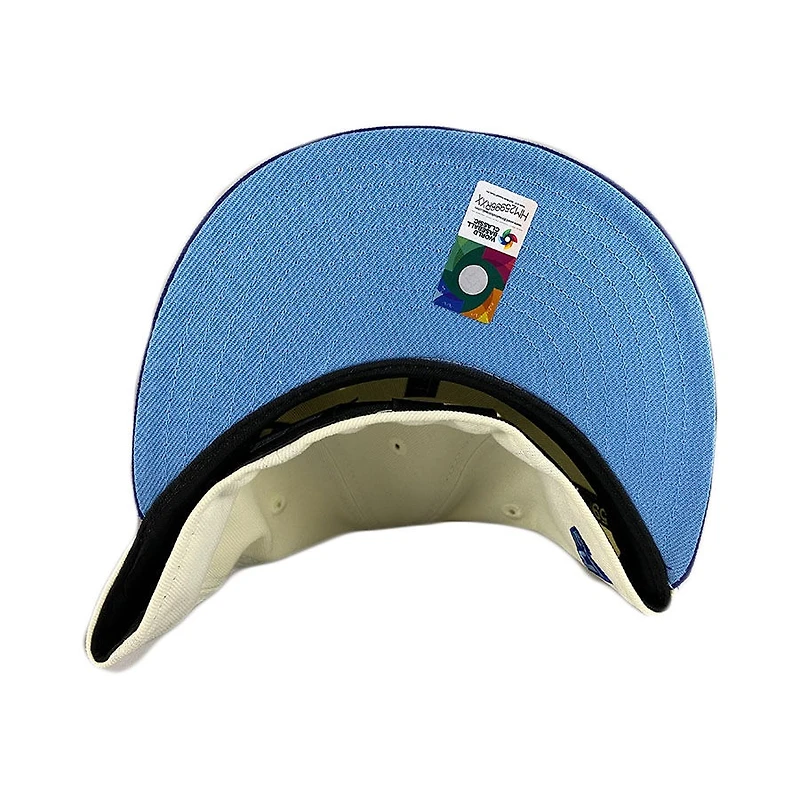 Kids Mexico Chrome and Royal Blue 2Tone WBC Flag Side Patch Icy UV 59FIFTY Fitted Hat