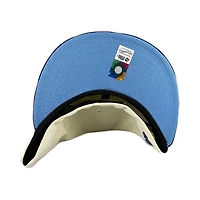 Kids Mexico Chrome and Royal Blue 2Tone WBC Flag Side Patch Icy UV 59FIFTY Fitted Hat
