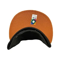 Kids Mexico Black and Tan Flag Side Patch Burnt Orange UV 59FIFTY Fitted Hat
