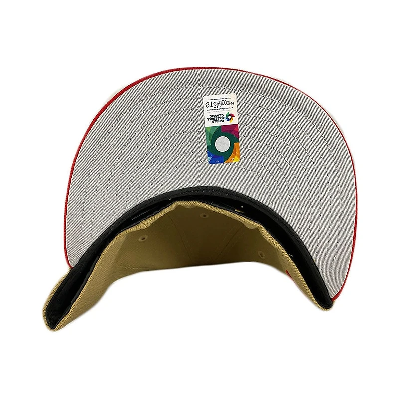 Kids Mexico Camel and Red WBC Flag Side Patch Gray UV 59FIFTY Fitted Hat