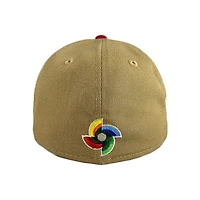 Kids Mexico Camel and Red WBC Flag Side Patch Gray UV 59FIFTY Fitted Hat