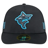 Miami Marlins Black Clubhouse Low Profile New Era 59FIFTY Fitted Hat