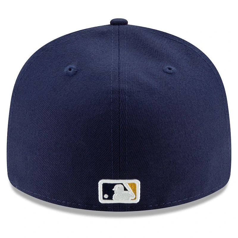 Milwaukee Brewers Navy and Yellow Alternate Low Profile New Era 59FIFTY Fitted Hat