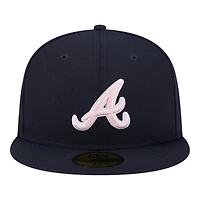 Atlanta Braves Mother's Day 2024 On Field Pink UV New Era 59FIFTY Fitted Hat