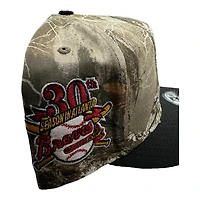 Atlanta Braves Realtree and Black 30th Season Patch New Era A-Frame Snapback Hat