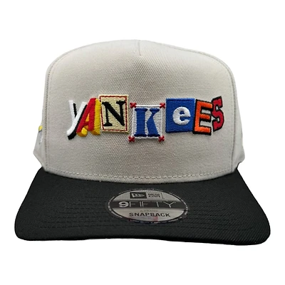 New York Yankees Stone and Black 1996 WS Patch New Era A-Frame Snapback Hat