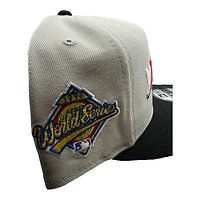 New York Yankees Stone and Black 1996 WS Patch New Era A-Frame Snapback Hat