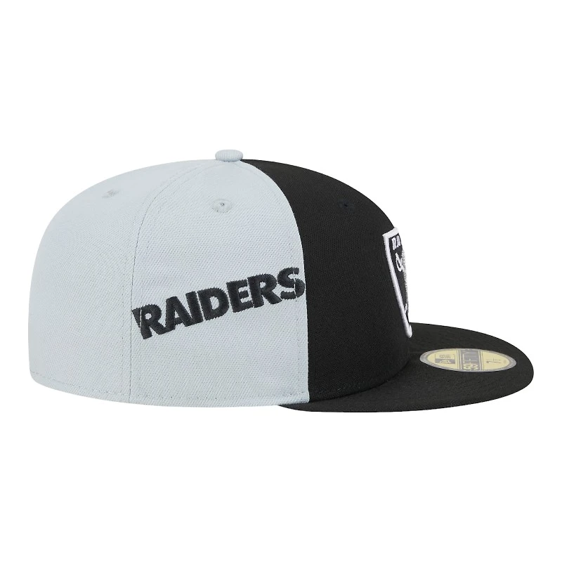 Las Vegas Raiders Black Game Day Sideswipe New Era 59FIFTY Fitted Hat