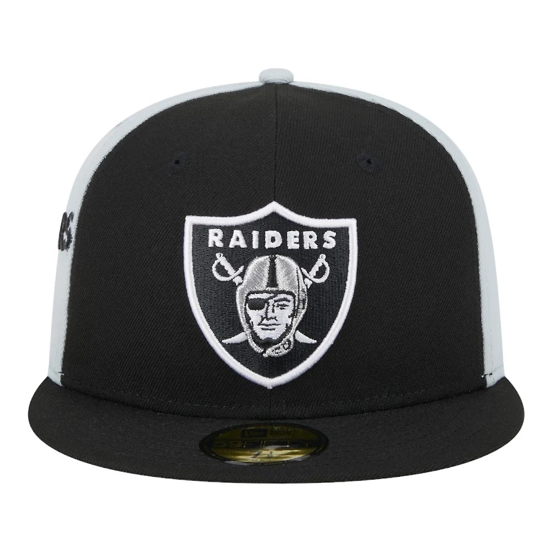 Las Vegas Raiders Black Game Day Sideswipe New Era 59FIFTY Fitted Hat
