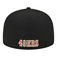 San Francisco 49ers Red Game Day Sideswipe New Era 59FIFTY Fitted Hat