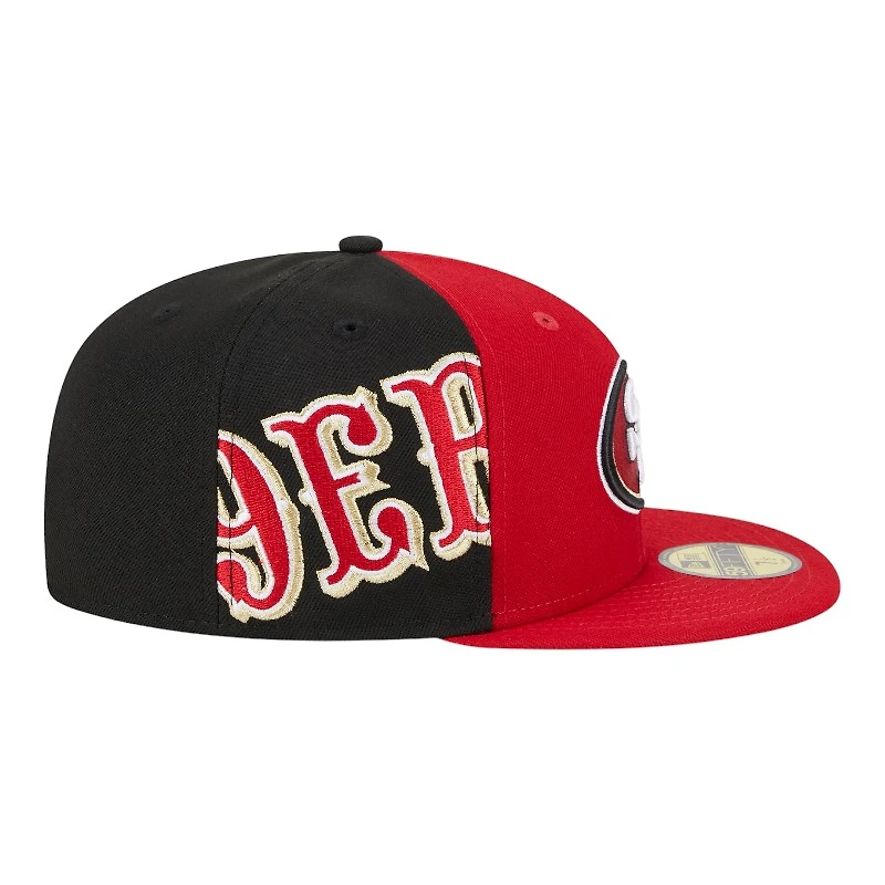 San Francisco 49ers Red Game Day Sideswipe New Era 59FIFTY Fitted Hat