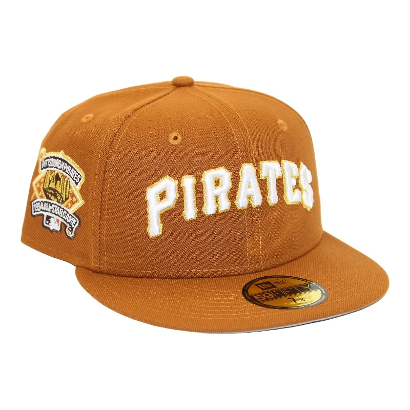 Pittsburgh Pirates Peanut Brown "DPM Stock Pack" 1994 All Star Game Patch Gray UV New Era 59Fifty Fitted Hat