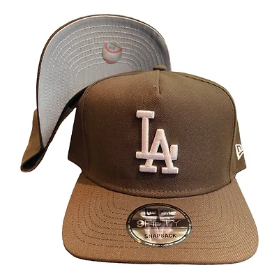 Los Angeles Dodgers Brown New Era A-Frame Snapback Hat
