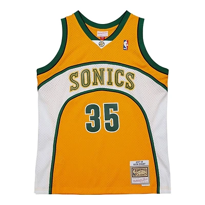 Seattle SuperSonics Kevin Durant Mitchell & Ness 2007-08 Hardwood Classics Swingman Player Yellow Alternate Jersey