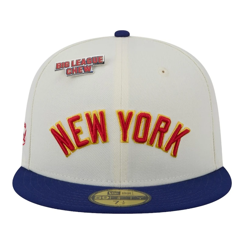 New York Yankees Chrome Script Big League Chew Original Era 59FIFTY Fitted Hat