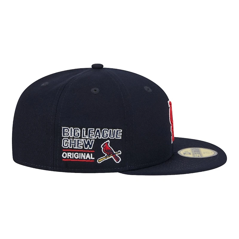 St Louis Cardinals Navy Big League Chew Team New Era 59FIFTY Fitted Hat
