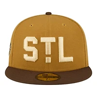 St Louis Cardinals Brown Old Gold 1940 ASG Patch Dark Green UV New Era 59FIFTY Fitted Hat