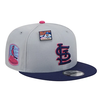 St. Louis Cardinals Gray and Navy Raspberry Big League Chew New Era 9FIFTY Snapback Hat