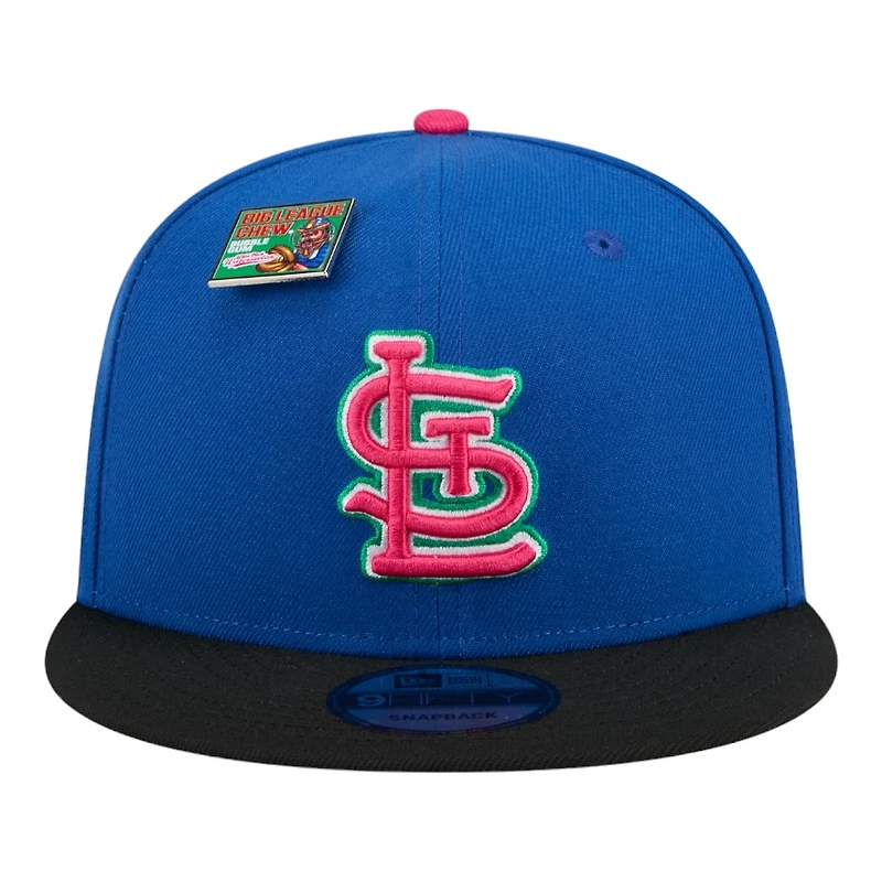 St. Louis Cardinals Blue and Black Watermelon Big League Chew New Era 9FIFTY Snapback Hat