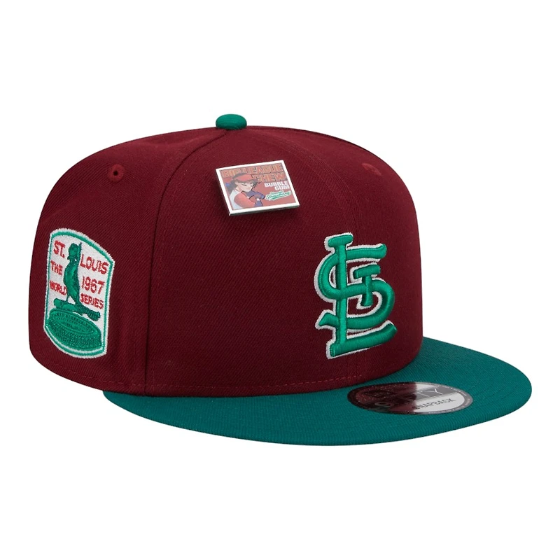 St. Louis Cardinals Maroon and Green Strawberry Big League Chew New Era 9FIFTY Snapback Hat