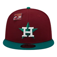 Houston Astros Maroon and Green Strawberry Big League Chew New Era 9FIFTY Snapback Hat