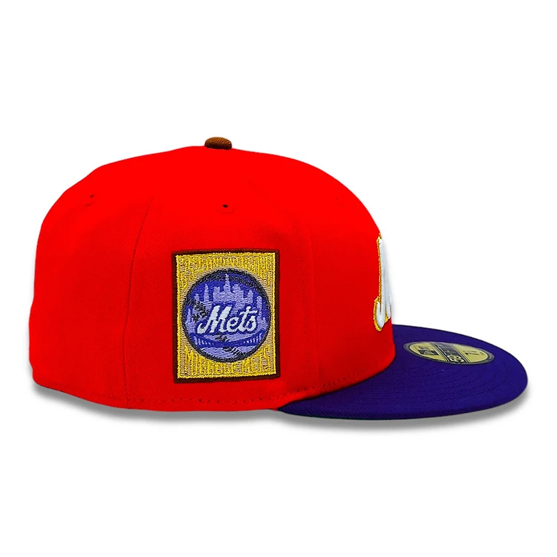 New York Mets Red Purple Two Tone 25th Anni Patch Green UV Era 59FIFTY Fitted Hat