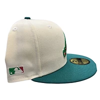 Atlanta Braves Chrome and Green Side Batty Gray UV New Era 59FIFTY Fitted Hat