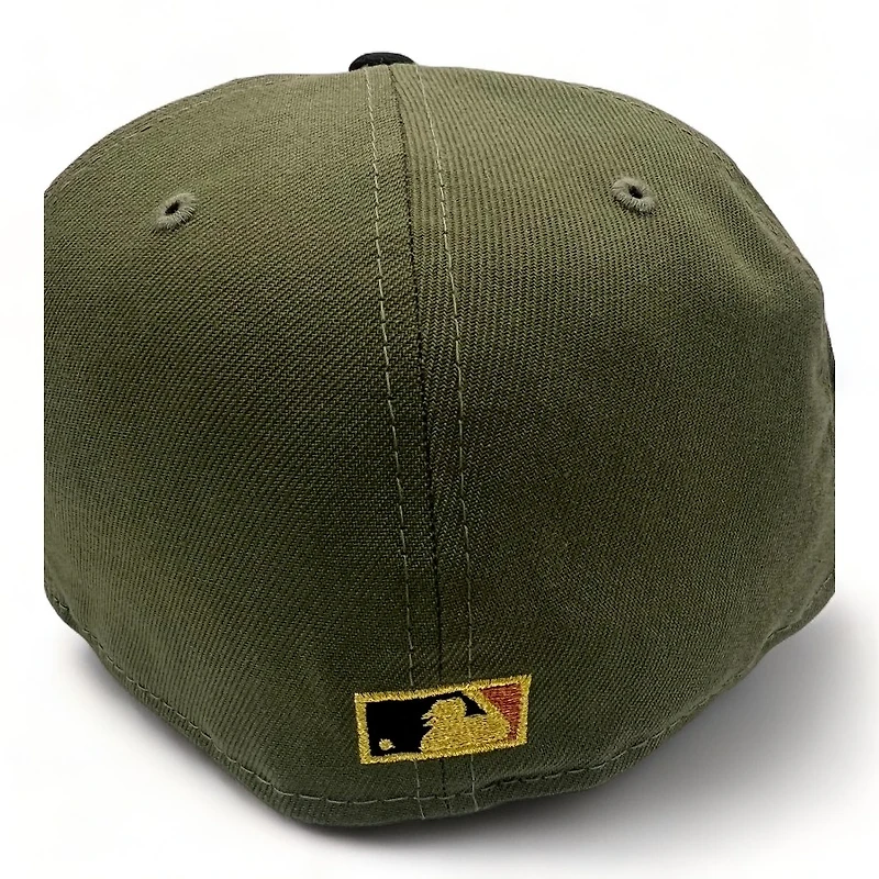 St Louis Cardinals Olive and Black MRodd Busch Stadium Patch Gray UV New Era 59Fifty Fitted Hat
