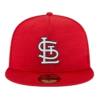 St. Louis Cardinals Red 2023 Clubhouse STL Logo New Era 59FIFTY Fitted Hat