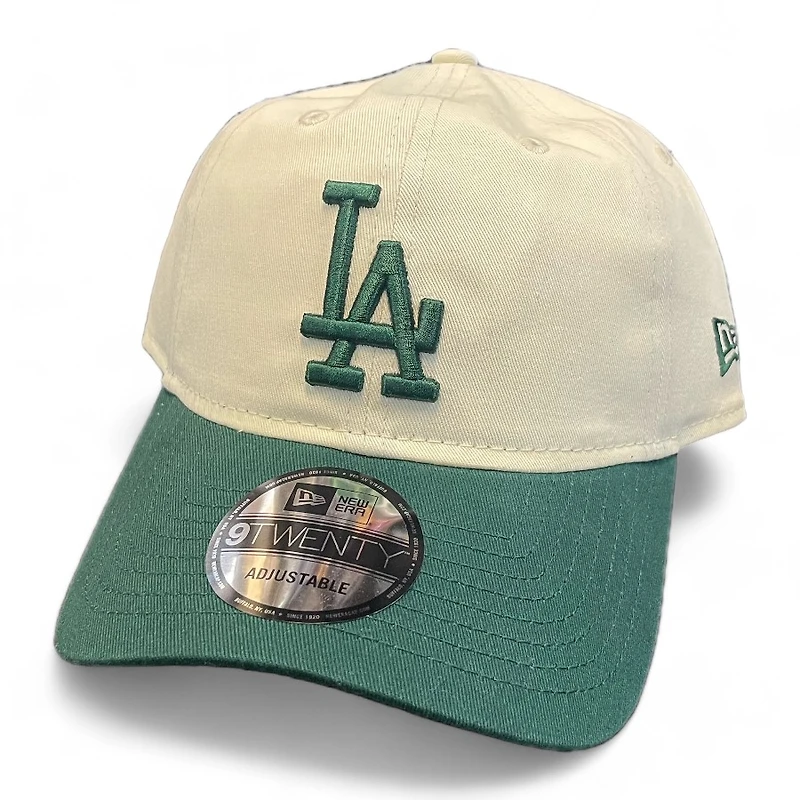 Los Angeles Dodgers Tan and Basic Core Classic New Era 9TWENTY Adjustable Hat