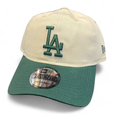 Los Angeles Dodgers Tan and Basic Core Classic New Era 9TWENTY Adjustable Hat