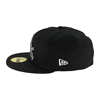 St. Louis Cardinals Black and White Bird Logo Gray UV 59FIFTY Fitted Hat