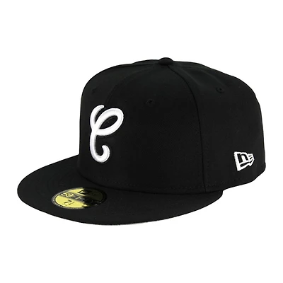 Chicago White Sox Black and Cursive C Logo Gray UV 59FIFTY Fitted Hat