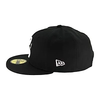 Arizona Diamondbacks Black and White City Connect Logo Gray UV 59FIFTY Fitted Hat