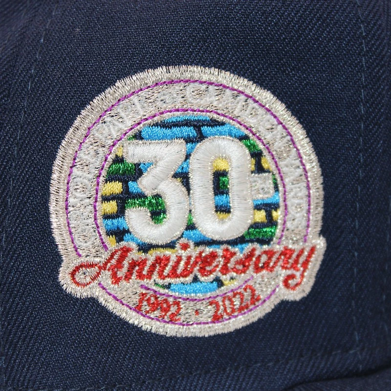 Baltimore Orioles Oceanside Navy "DPM Stock Pack" 30th Anniversary of Camden Yards Patch Green UV New Era 59Fifty Fitted Hat