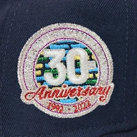 Baltimore Orioles Oceanside Navy "DPM Stock Pack" 30th Anniversary of Camden Yards Patch Green UV New Era 59Fifty Fitted Hat