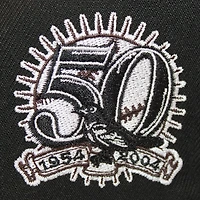 Baltimore Orioles Black and Brown "DPM Stock Pack" 50th Anniversary Patch Gray UV New Era 59Fifty Fitted Hat