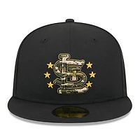 St Louis Cardinals Black 2024 Armed Forces Day New Era 59FIFTY Fitted Hat