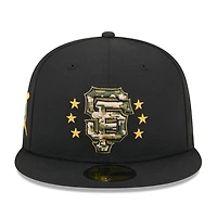 San Francisco Giants Black 2024 Armed Forces Day New Era 59FIFTY Fitted Hat