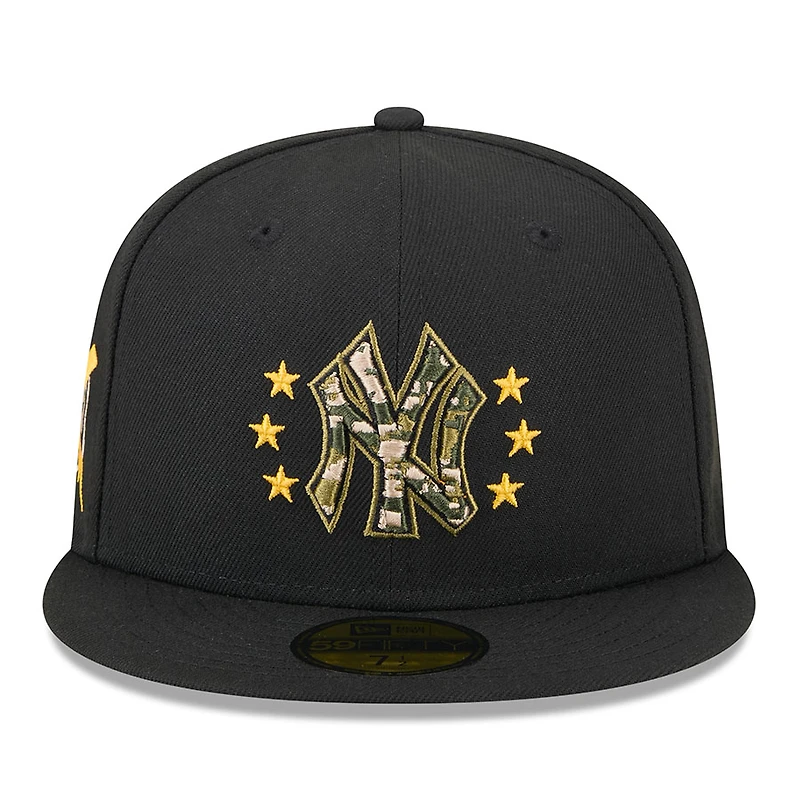 New York Yankees Black 2024 Armed Forces Day Era 59FIFTY Fitted Hat