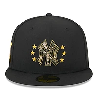 New York Yankees Black 2024 Armed Forces Day Era 59FIFTY Fitted Hat