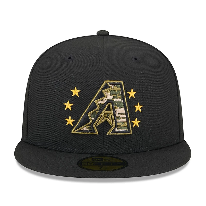 Arizona Diamondbacks Black 2024 Armed Forces Day New Era 59FIFTY Fitted Hat