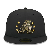 Arizona Diamondbacks Black 2024 Armed Forces Day New Era 59FIFTY Fitted Hat