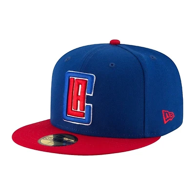 Los Angeles Clippers Royal Blue and Red Basic NBA New Era 59FIFTY Fitted Hat