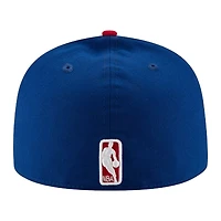 Los Angeles Clippers Royal Blue and Red Basic NBA New Era 59FIFTY Fitted Hat