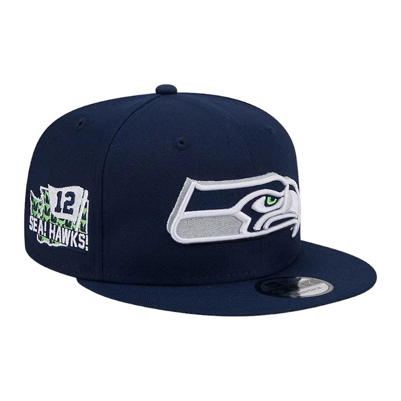 Seattle Seahawks Navy 2024 NFL Draft New Era 9FIFTY Snapback Hat